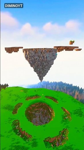 #3D build in Minecraft sky house