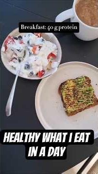 What I eat in a day to get 100 g of #protein on the weekend 😋 #whatieatinaday #wieiadhealthy