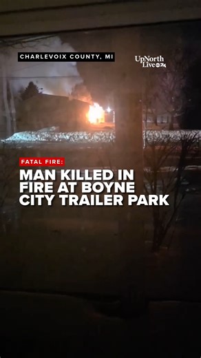 A 67-year-old man is dead after a fire Tuesday evening, February 10, at the Lakeview Village Trailer Park in Boyne City, according to the Boyne City Police Department. Chief Kevin Spate said firefighters found the body of the man inside the burned structure. No other injuries were reported. The incident remains under investigation. Officials say they do not know what caused the fire at this point. No foul play is suspected. DETAILS: https://upnorthlive.com/news/local/man-67-dies-in-tuesday-eveni