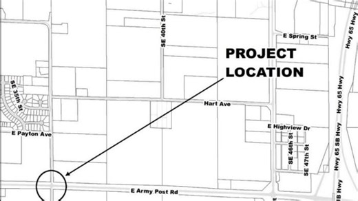 Construction completed on Des Moines' first southeast side roundabout
