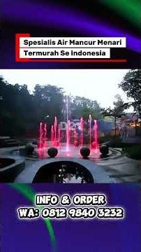 WATER FEATURE SPESIALIS Install Air Mancur Menari TERMURAH!