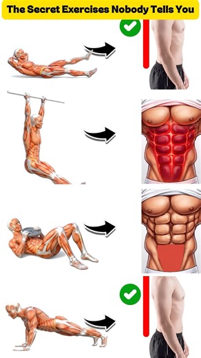 4 Core Exercises Nobody Tells You About At Home Workout! #shorts #fitness