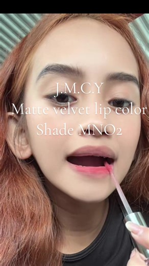J.M.C.Y Matte Velvet Lip Color Shade MNO2 Review
