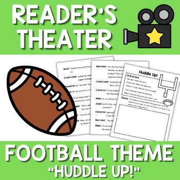 Football Readers Theater Script | Working with others | Teamwork SEL Activity