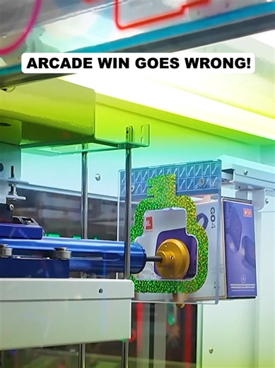Arcade Win Goes Horribly Wrong! #foryou #gonewrong | arcade machine win