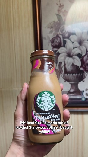 DIY Iced Coffee from Starbucks Glass Bottle