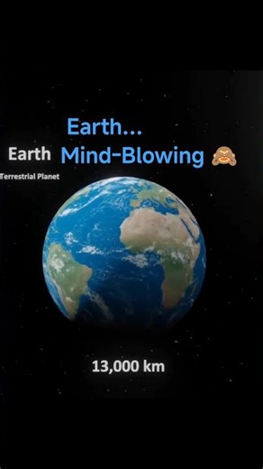 The True Size of Earth… Mind-Blowing Space Comparison! 😱 #shorts #space