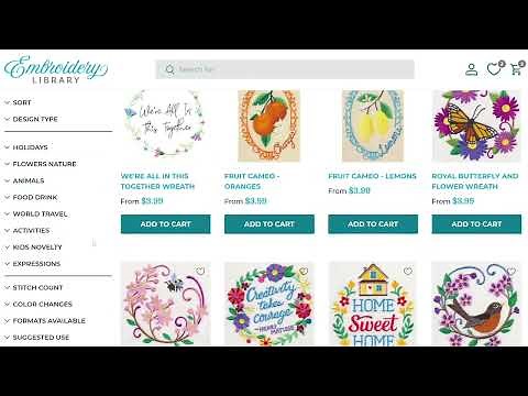 How to Search for Embroidery Designs on Our Website