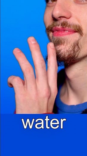 ASL sign for Water #learnsignlanguage #signlanguage #aslclass