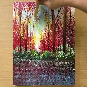 18K views · 500 reactions | How to Draw Water Reflection Effect | Painting Skills | Facebook