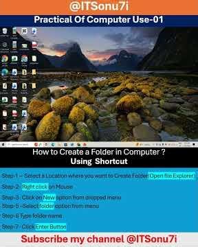 How to create a folder in computer ‪@ITSonu7i‬