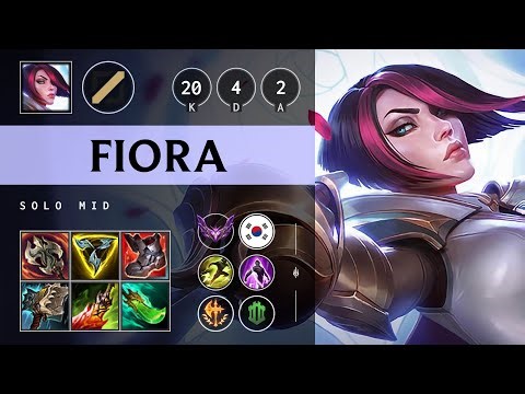 Fiora Mid vs Akali - KR Master Patch 25.20