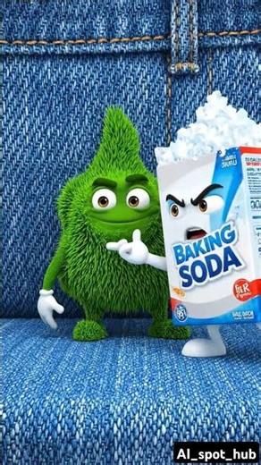 How to Remove Grass Stains from Clothes Instantly | Easy Baking Soda Trick #short #shorts