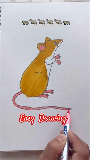 Rat Drawing step by step😳 #Anaya #drawing #easydrawing #artideas #viral #ytshorts #Shorts