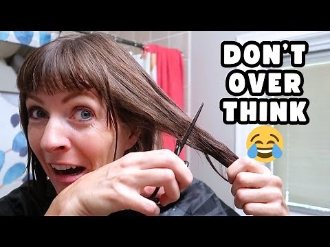 DIY Choppy Bob Tutorial for Dummies 😂😂😂