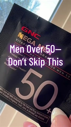 GNC Mega Men 50 is the daily multivitamin men need. Supports prostate health, energy, heart, immunity, and overall vitality. The best vitamin purchase I’ve ever made for my husband—one simple habit, real results. #MensHealthOver50 #WifeApproved #HealthyHusband @GNC Live Well