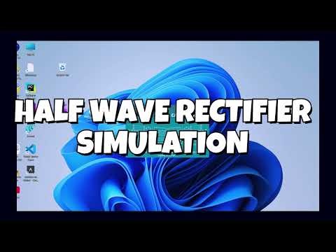 HALF WAVE RECTIFIER SIMULATION IN PROTEUS | STEP BY STEP TUTORIAL FOR BEGINNERS