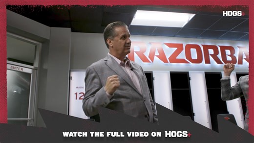 Now FREE on Hogs Plus - See every behind the scenes moment from Coach Calpari's first day as the Head Coach. | Arkansas Razorback Men's Basketball