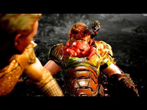 MK1 All Fatalities on Doom Slayer - Doom