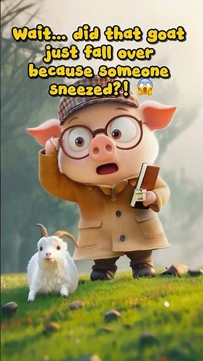 The Fainting Goat! 🐐 Funniest Animal Fact Ever | Animal Shorts for Kids #funfactsforkids #DetectiveP