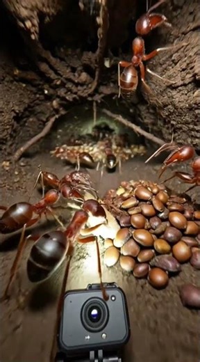 Journey Inside an Ant Colony — Micro Camera Mounted POV