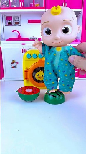 ASMR Unboxing Cocomelon Washing Machine Set, Satisfying Toy Play Kitchen Set #toys #cocomelon