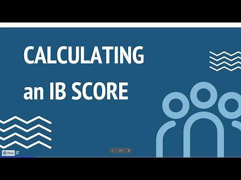 Calculating IB Score
