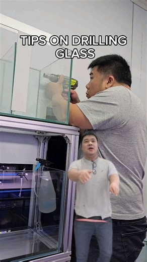 28K views · 608 reactions | Tips for beginners who want to drill their own fish tank. Getting over the anxiety of drilling glass is the biggest hurdle . . . #aquarium #fishtank #fishhobby #fishkeepinghobby #behindthescenes #glassdrilling | New Life Aquarium Keysborough | Facebook