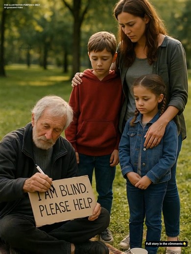 I Thought I Was Helping a Blind Man… But in the End, He Helped Me Too Three years after losing my husband, life had been about survival—paychecks, bills, and trying to make my kids smile despite the weight of grief. That Sunday afternoon, the sun finally came out after days of rain. My son was chasing chestnuts, my daughter skipped along behind him, and for a brief moment, I almost felt at peace. And then I saw him. An old man sat quietly on a thin rug near the path. His shoulders slumped forwar