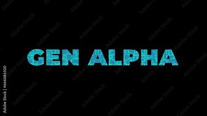 gen alpha text animation