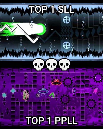 TOP 1 SLL vs TOP 1 PPLL #geometrydash #gd #games #gaming #gameplay #music