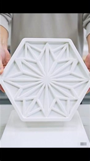 Beautiful Flower Style Tiles Making 🌸#shortvideo