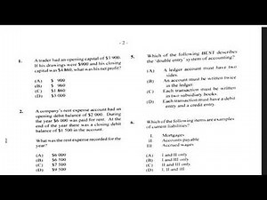 CXC Principles of accounting 2019| paper 1