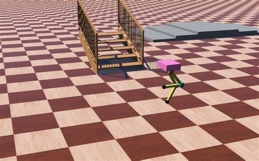 Webots双足跳跃机器人仿真