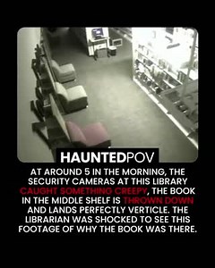 Haunted Library, Ghost caught hurling book off shelf. ⁣ Follow...