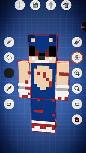 skin de @Sonic Exe #Minecraft #sonicexe