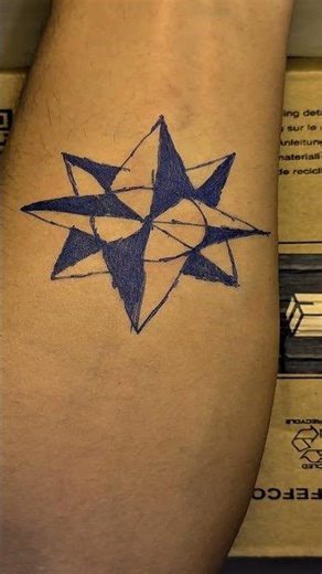 Eight Peak Star TAttoo⭐️🌟✧ #art #tattoo