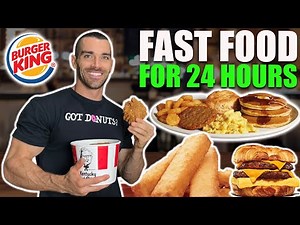 24 Hours Of FAST FOOD Challenge | Wicked Cheat Day #146