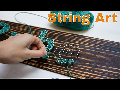 DIY String Art | diy string art tutorial | string art letters | string art for beginners | how to