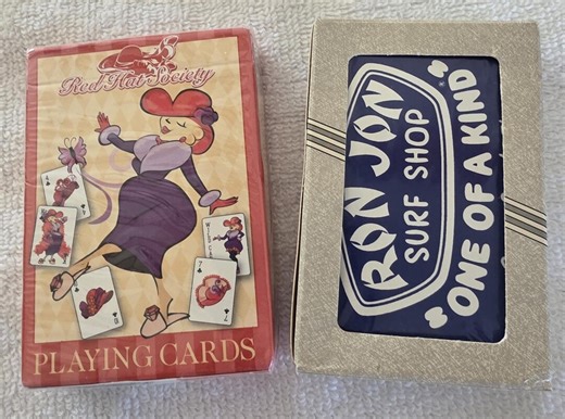 Cartes à jouer Red Hat Society et cartes à jouer de collection Ron Jon (2 jeux au total) - Etsy France