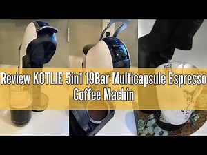 Review KOTLIE 5in1 19Bar Multicapsule Espresso Coffee Machine, Cold&Hot Brewing Single-Serve Coffee