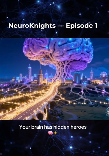Your brain has hidden heroes 🧠⚡ Meet the NeuroKnights. ❤️Follow to discover the powers inside your brain. #learnontikok #brainfacts #sciencetok #brainpower #webcomic