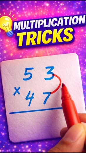 Multiplication Shortcut Tricks | Quick Calculation Method #shorts #mathtricks #multipication