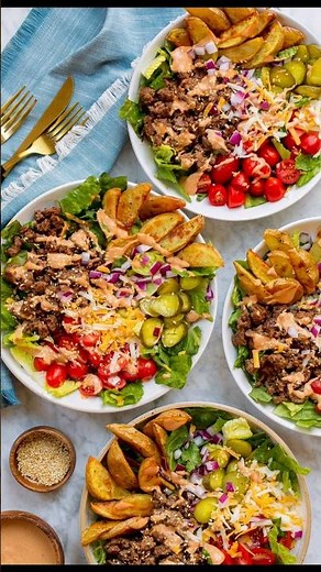 5-Minute Burger Bowls! The Easiest Dinner Ever 🍔🔥