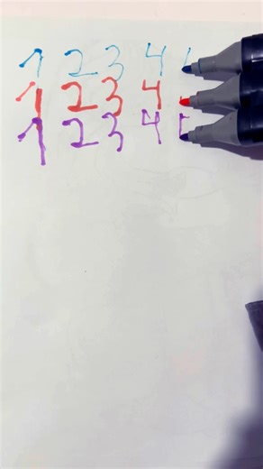 Numbers with three colours #numbers #counting