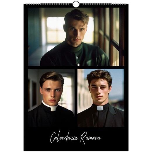 Calendario Romano Hot Priests 2026 Wall Calendar: Size A3, Ledger - Etsy