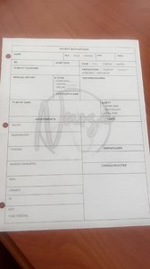 Nursing Report Sheet