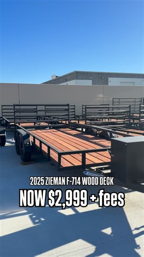 temeculamotorsports on Instagram: "Your Next Trailer Is Waiting ⏰ Shop The 2025 Zieman F-714 Wood Deck • NOW $2,999 + fees • YOU SAVE $1,000 TMS Discount 📲 Contact Us Today! Call/Text (951)698-4123! STKZ721356, MSRP $3,999 + fees -$1,000 TMS Discount Now $2,999 + fees, cannot be combined with any other offers, see store for details, subject to prior sale, valid until 12.31.25 #temeculamotorsports"