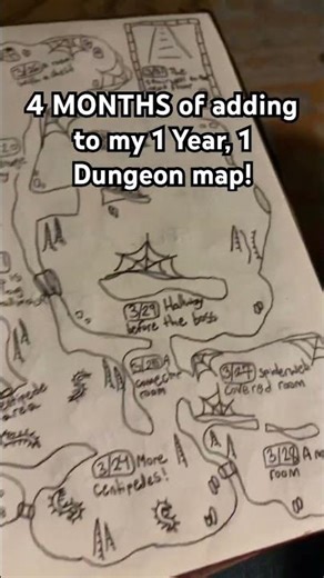 Floor 5, here we come #dnd #dndworldbuilding #art #dungeon26 #drawing 1 Year, 1 Dungeon pt.68