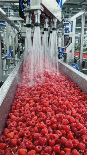 Premium Raspberry Juice Making Process in a Digital Factory #farming #food #digitalfarmers #digital